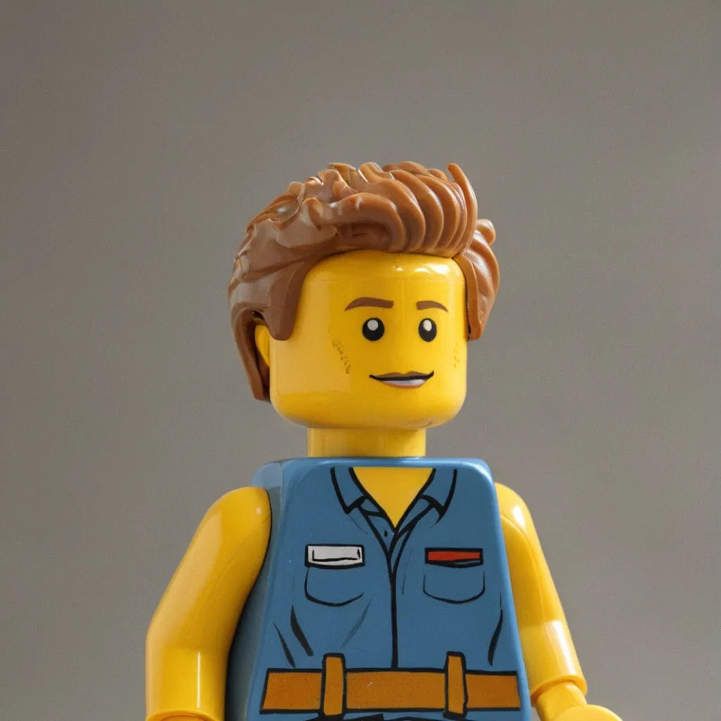 chat with ai character: Lego man