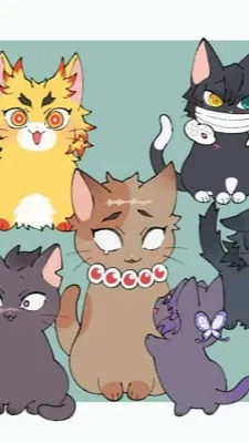 ai character: kitty Hashira 🐈 background