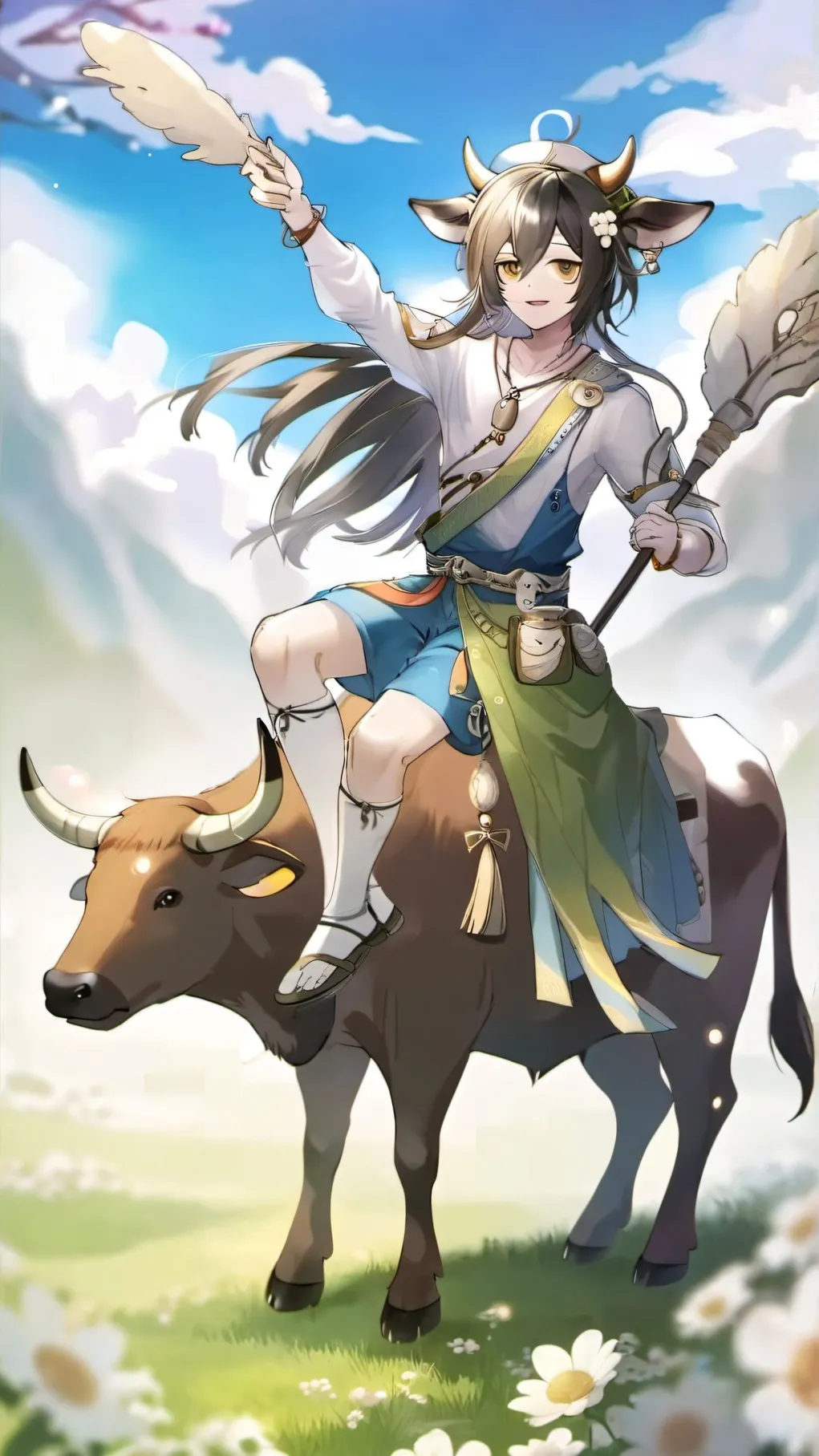 ai character: la vacas saturno background