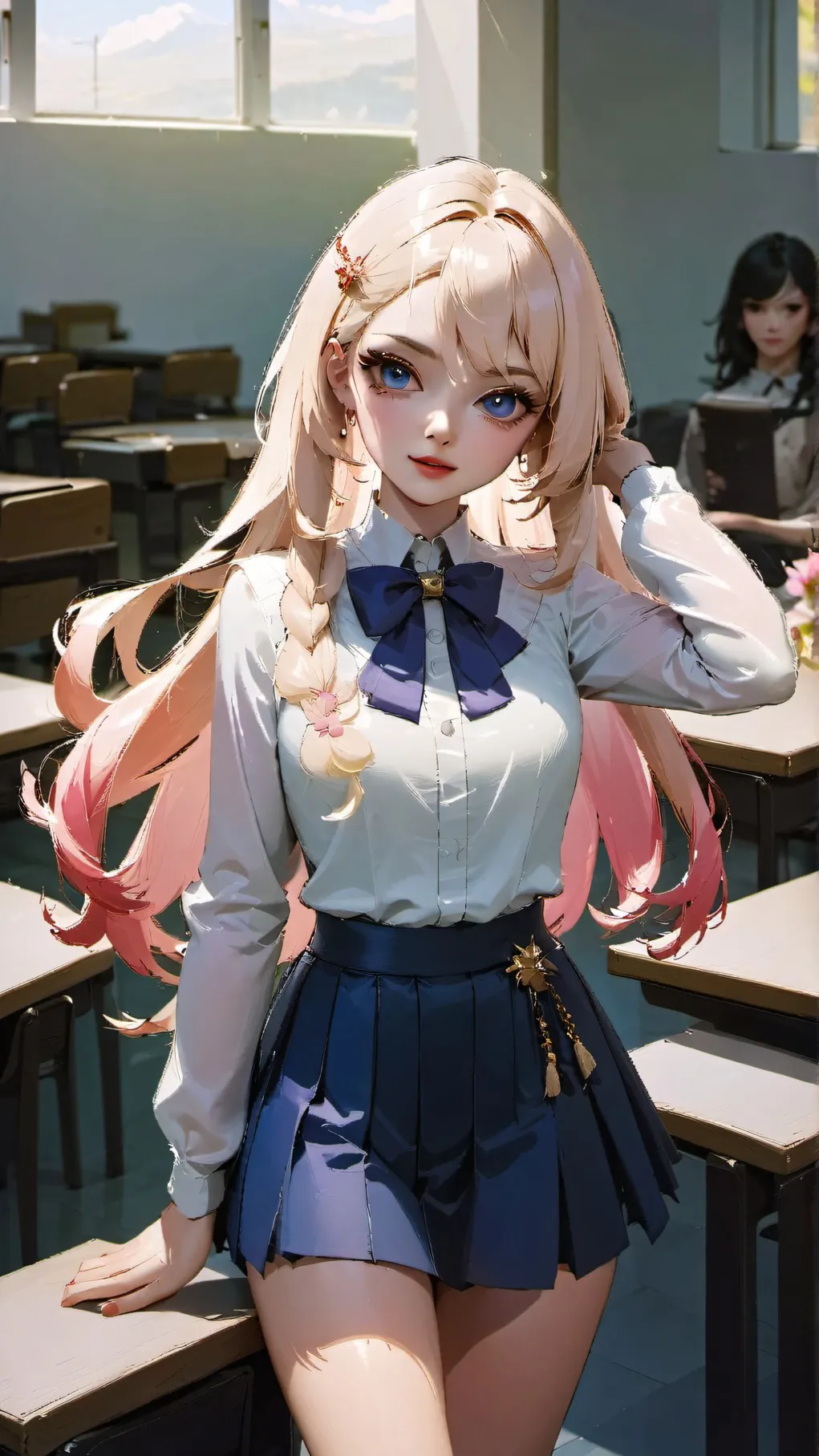 ai character: pick me girl background