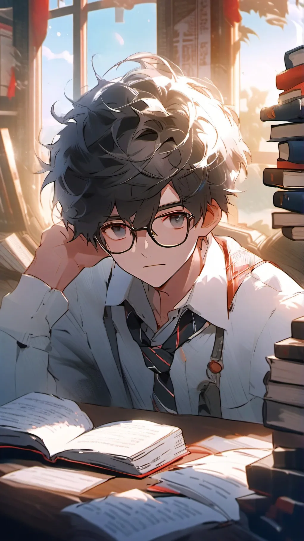 ai character: Liam (nerd) background