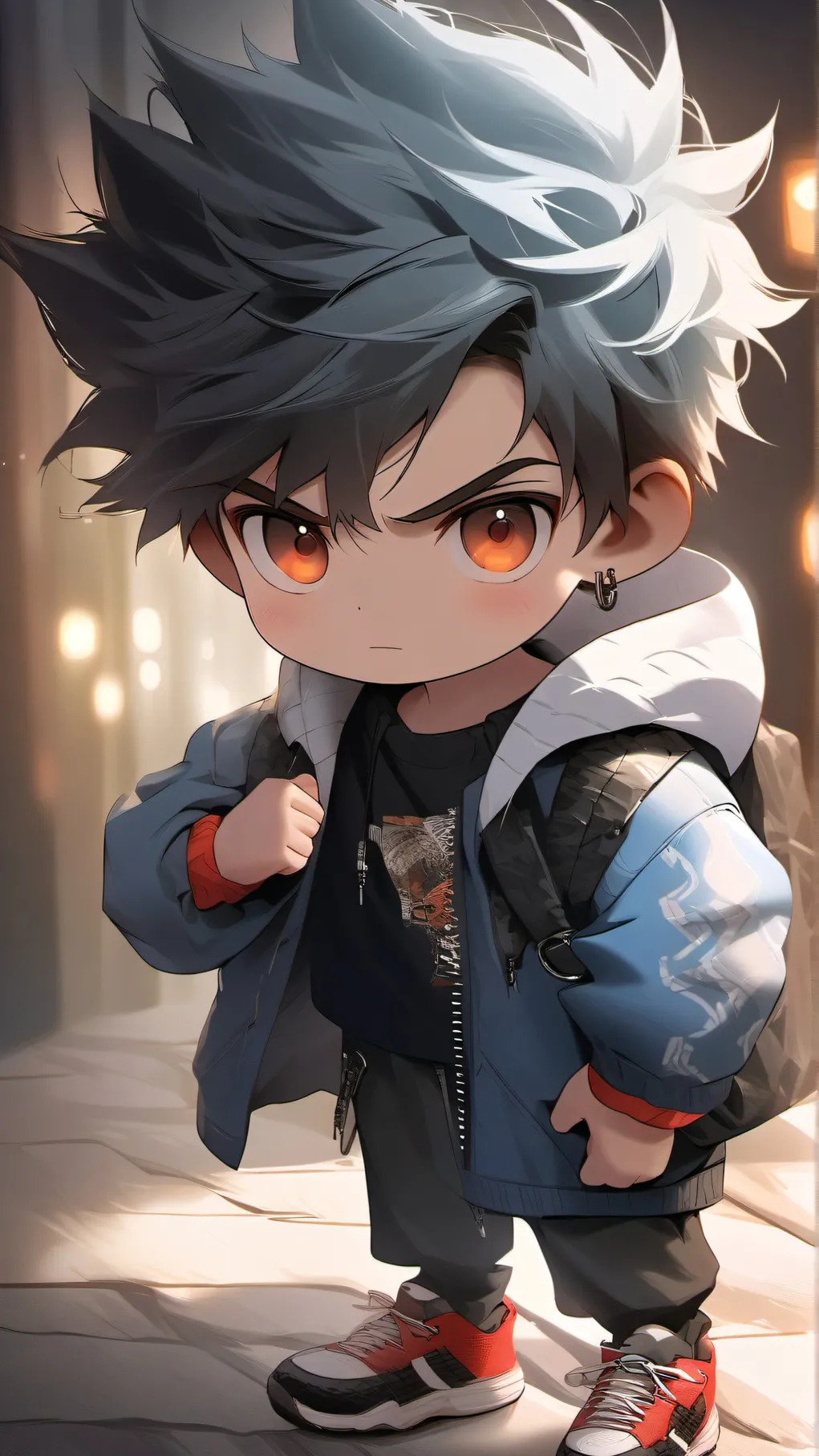 ai character: Little brother background