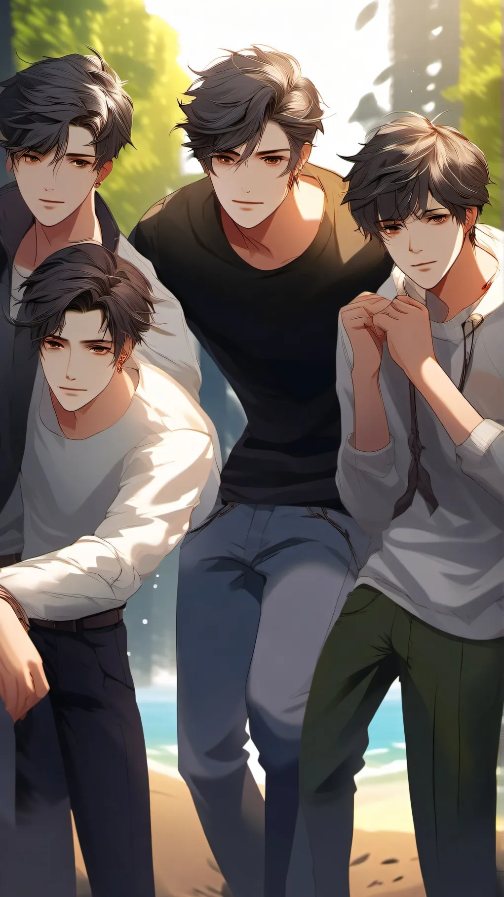 ai character:  Bro + his friends background