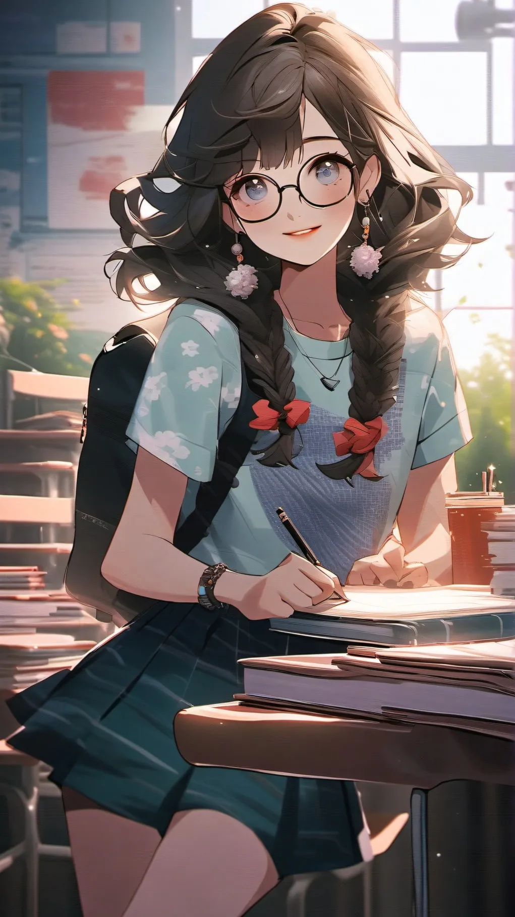 ai character: home work helper  background