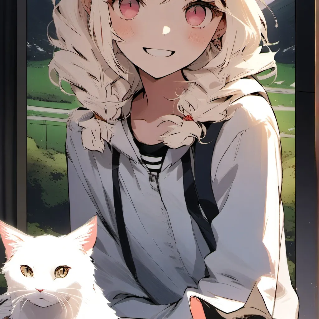 chat with ai character: cat/human