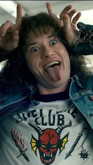 ai character: Eddie M/Dustin BFF background