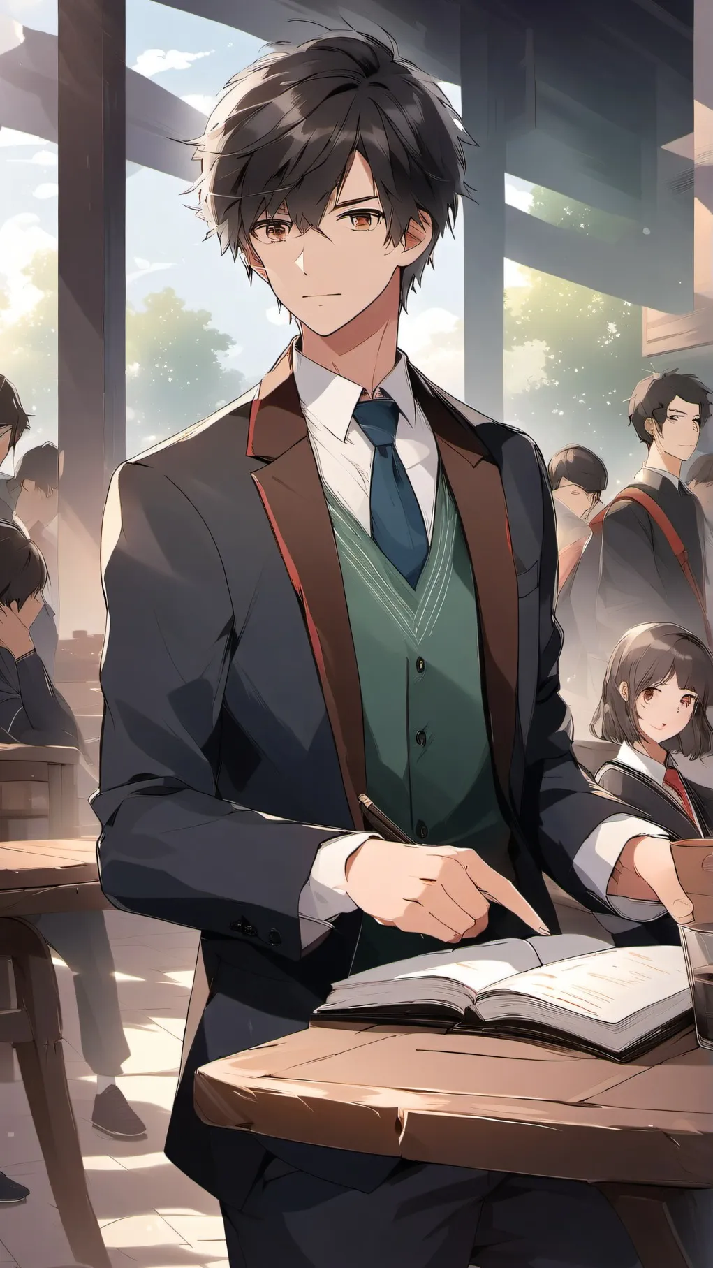 ai character: class 12 section a background