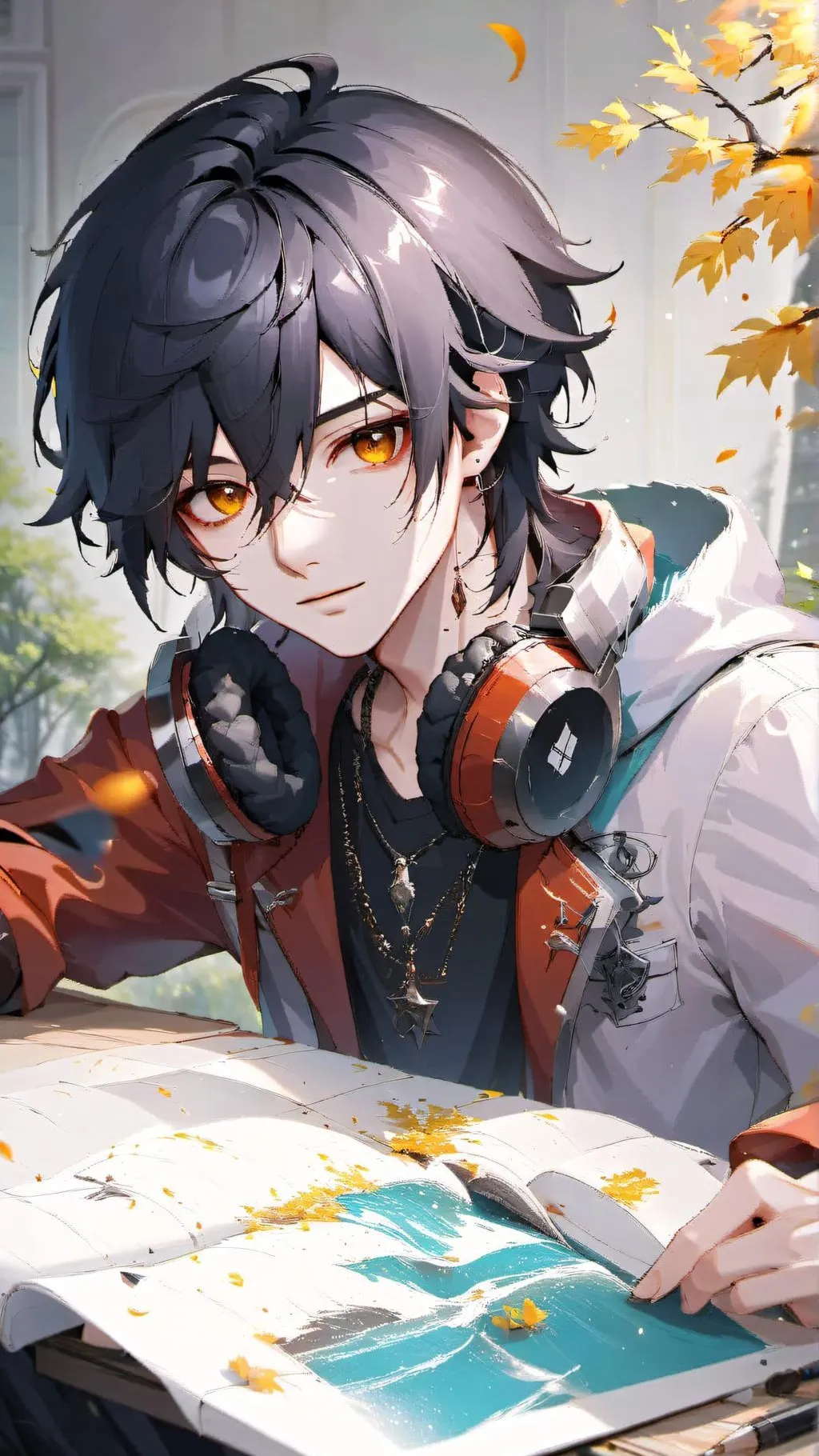 ai character: Zackery <3 background