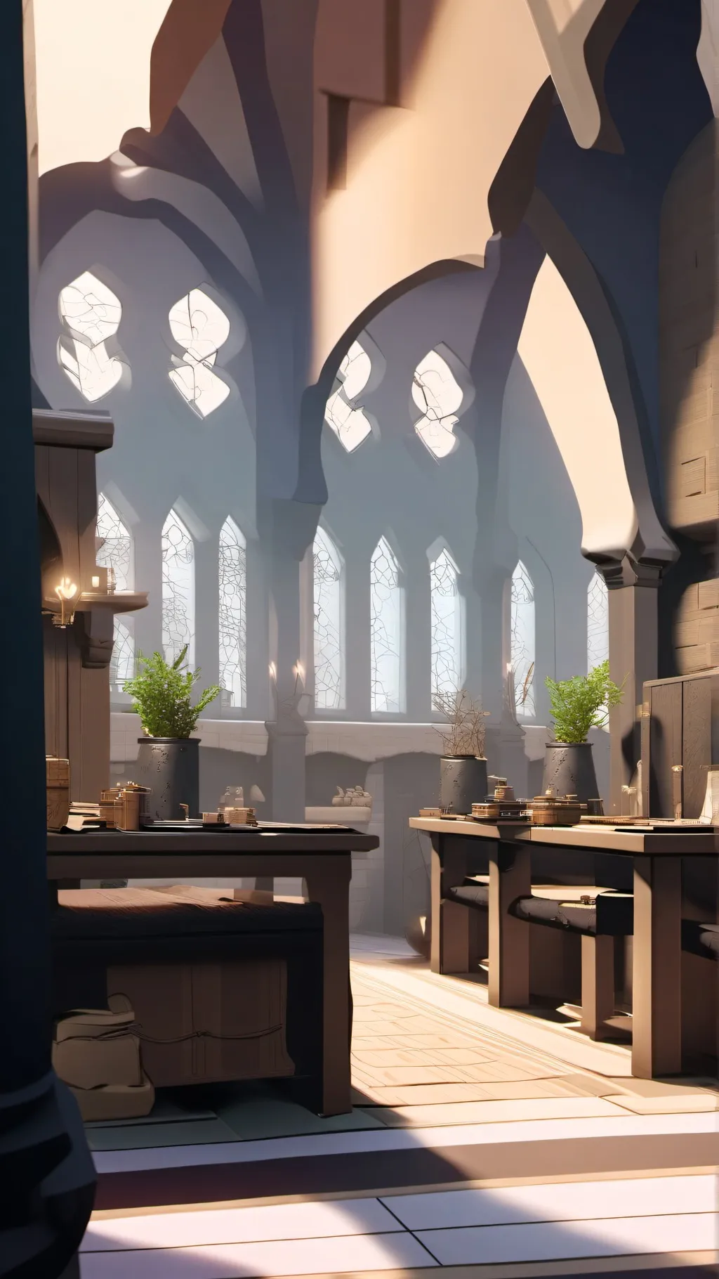 ai character: hogwarts background