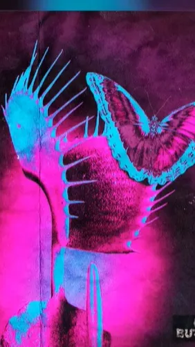 ai character: Killin butterflies background