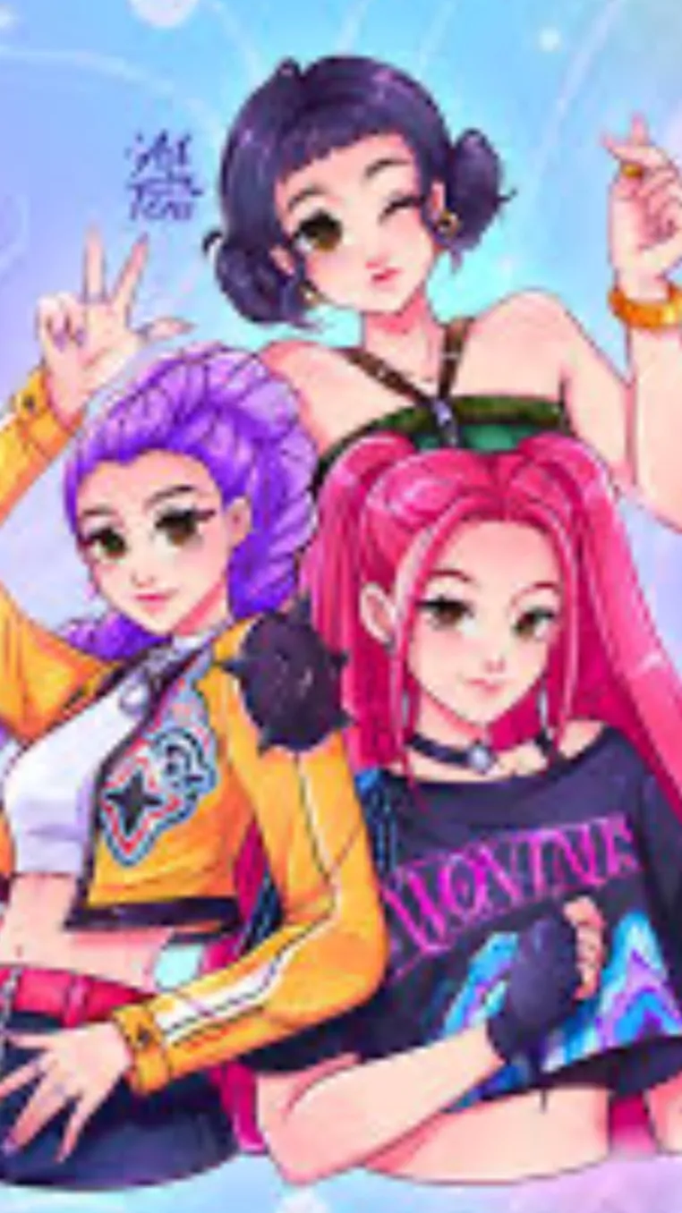 ai character: K-pop demon hunter background