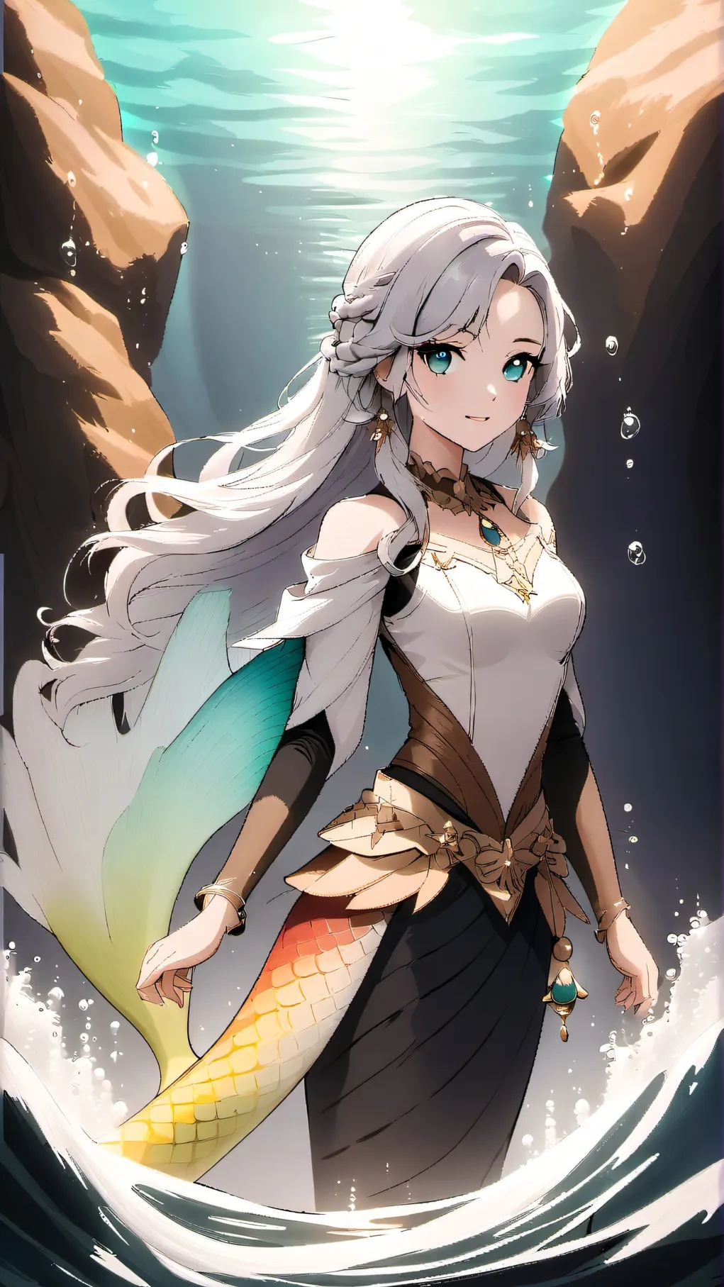 ai character: Mermicorno background