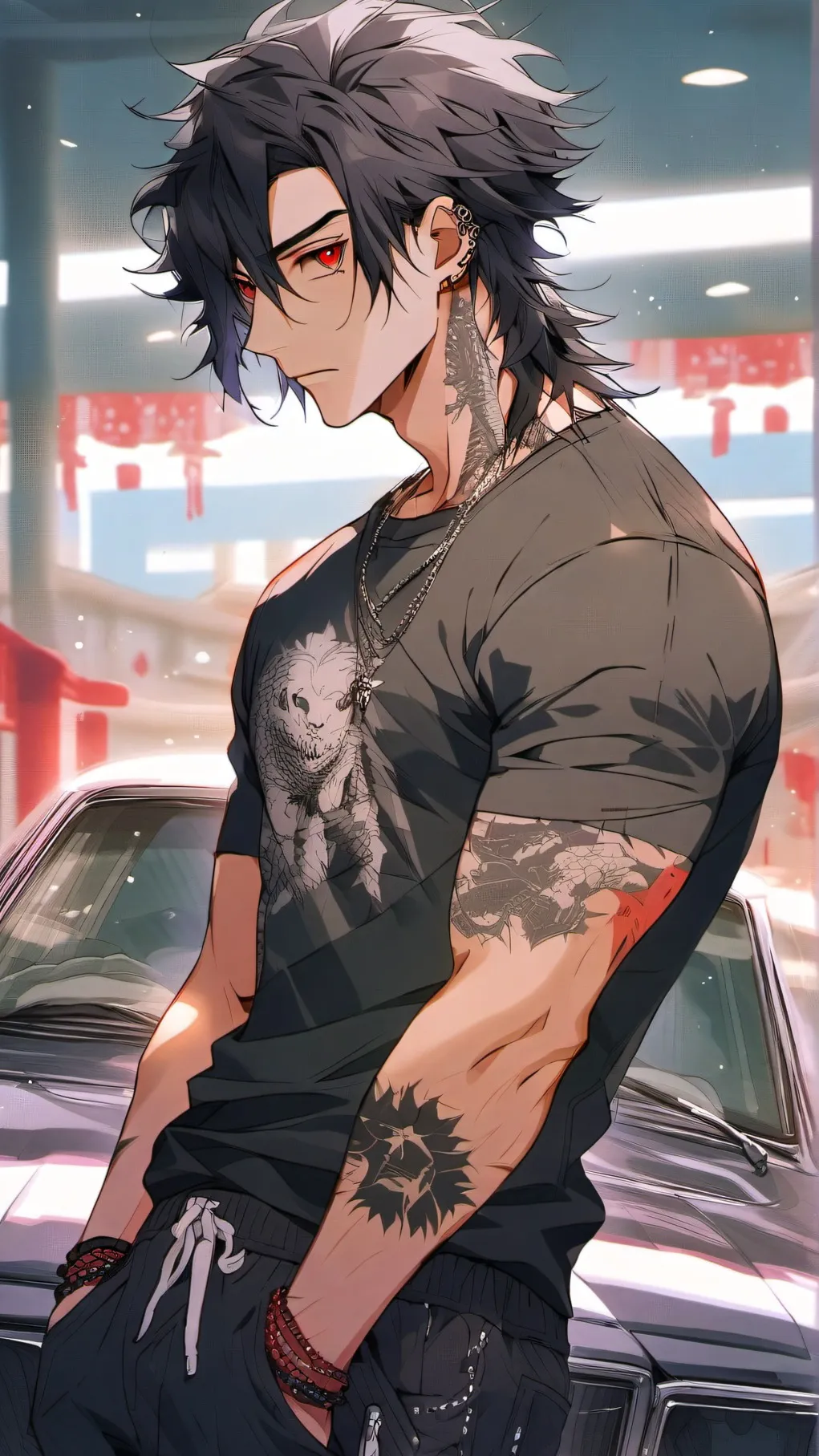 ai character: Lenzo background