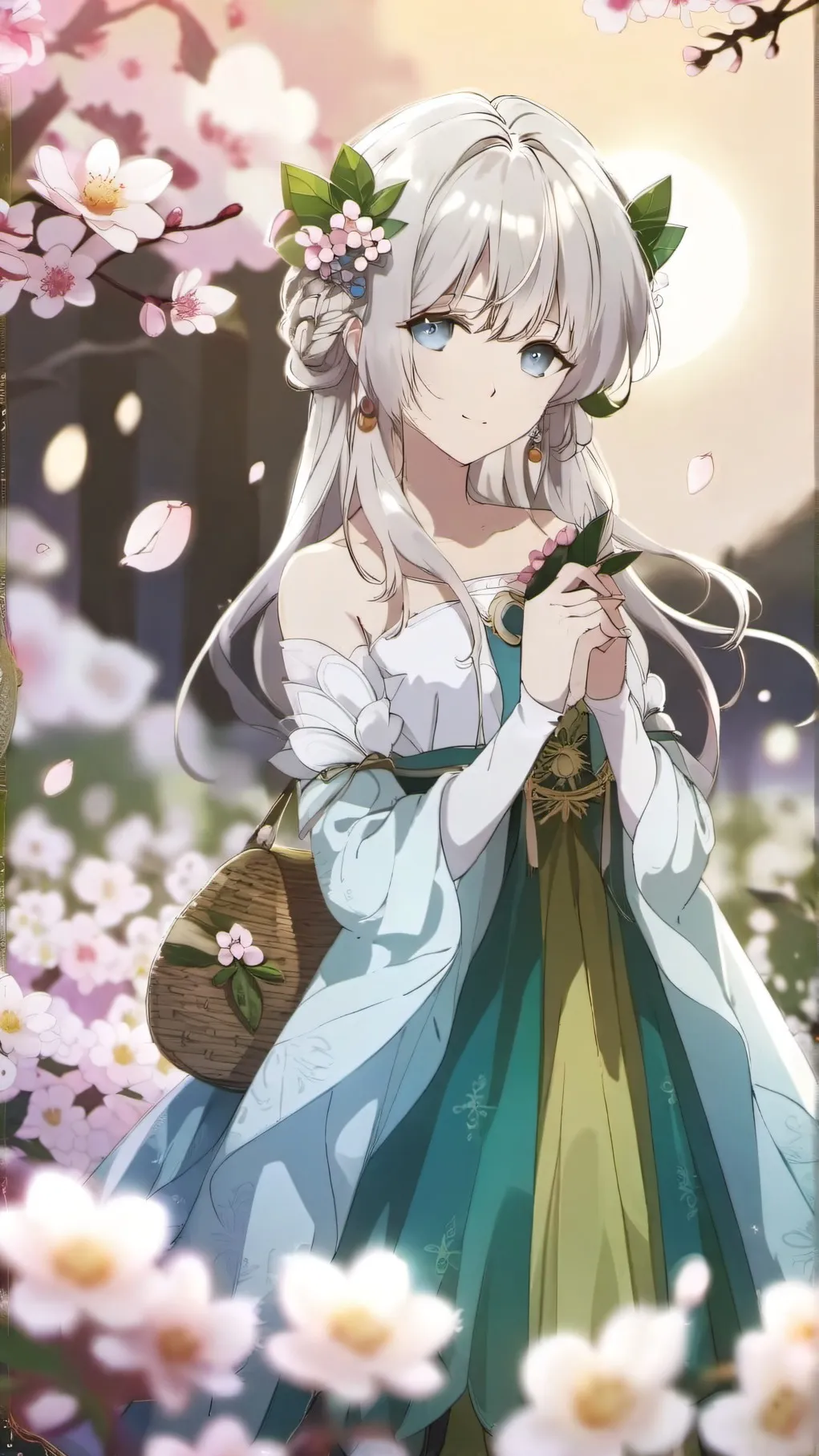 ai character: freaky moonflower background