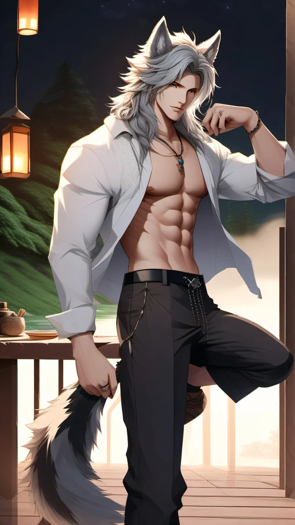 ai character: coner background