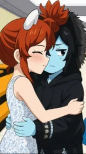 ai character: Bacon Girl X moder background