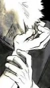 ai character: Katsuki Bakugo sad background