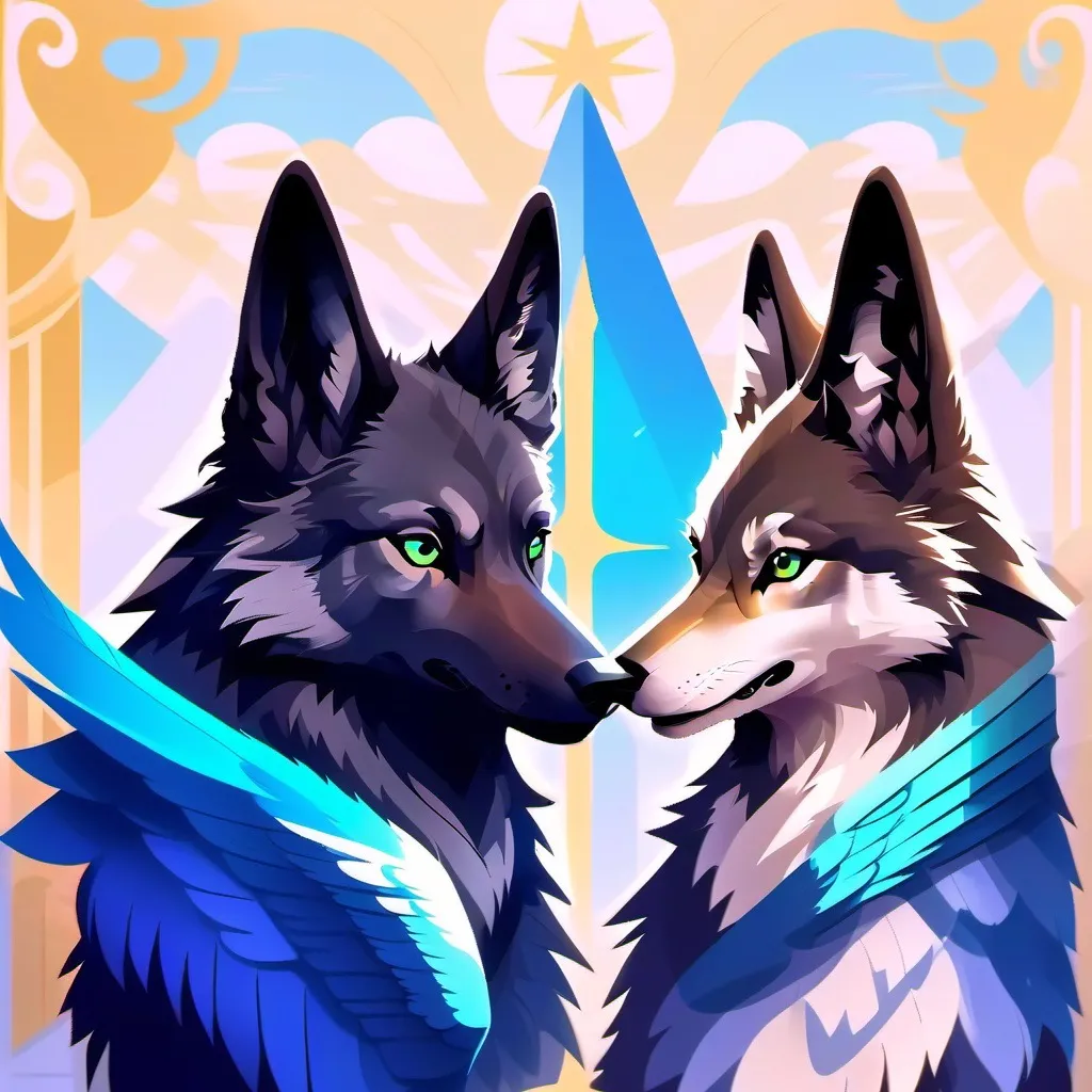 chat with ai character: Wolfs & human war