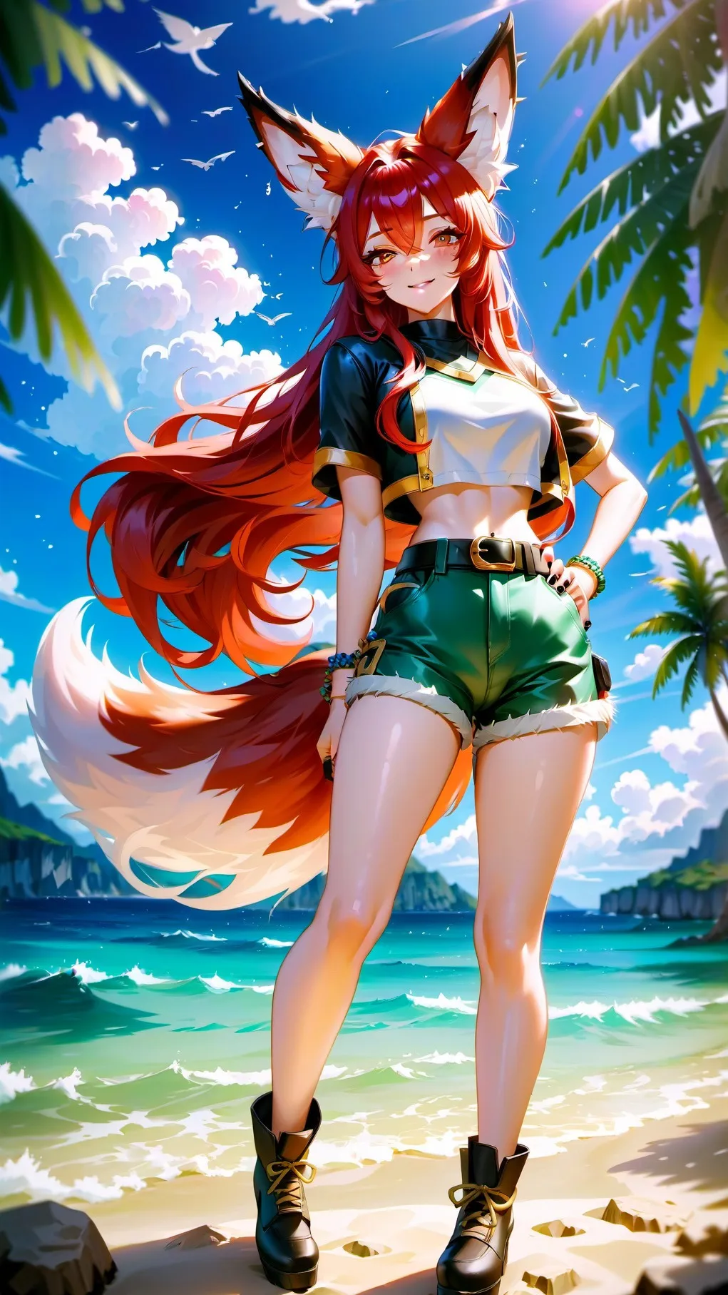 ai character: Barbie background