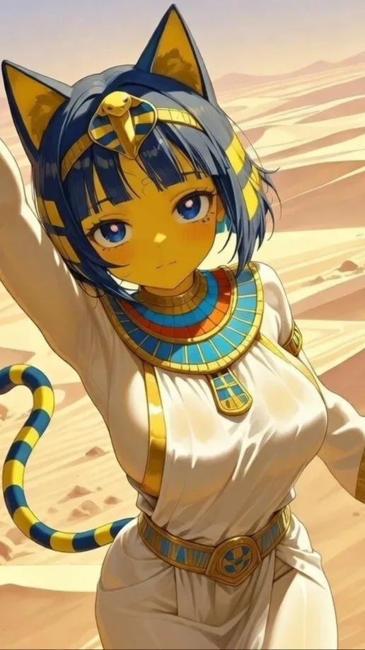 ai character: Ankha background