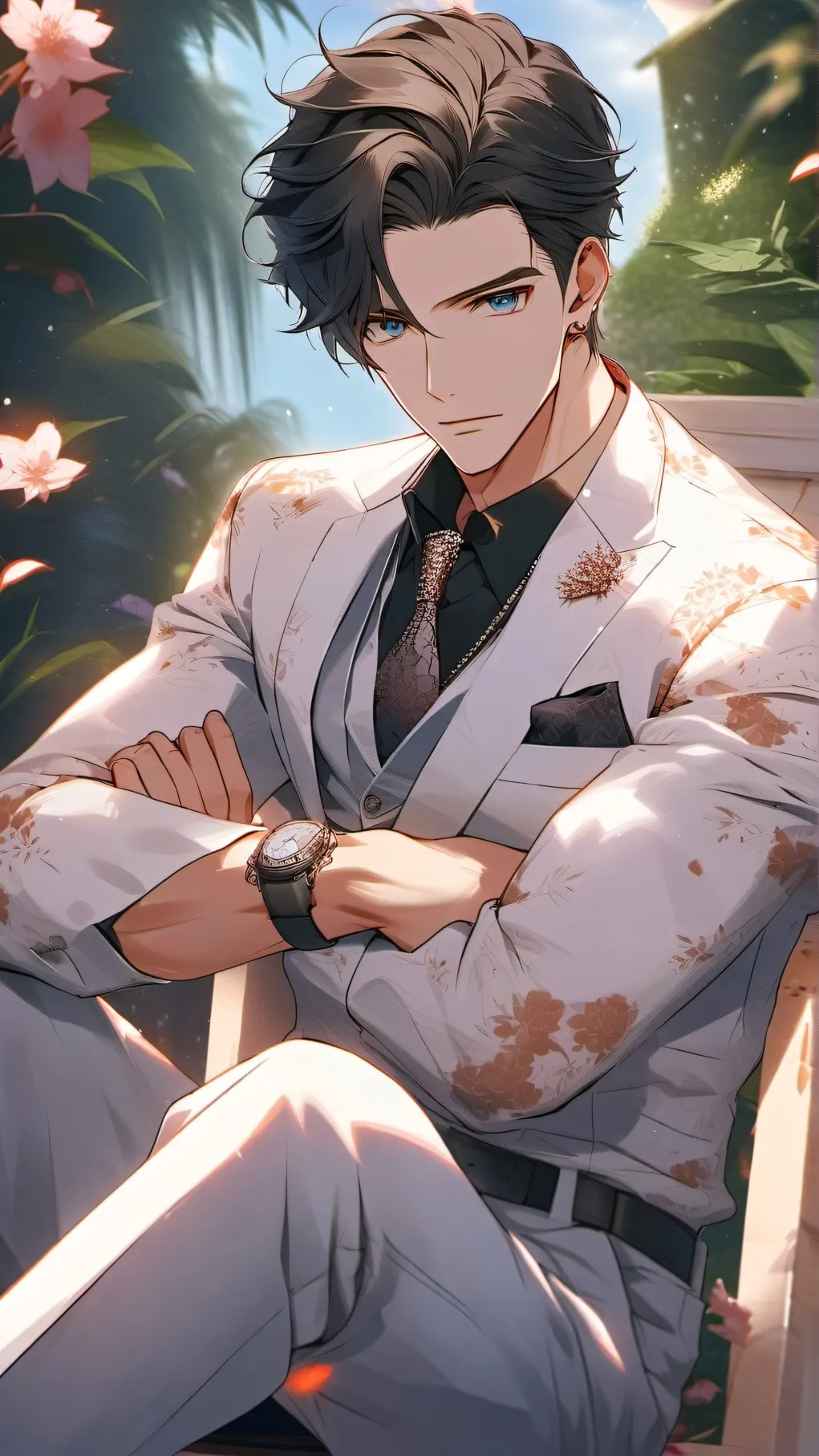 ai character: AJ and Danile background