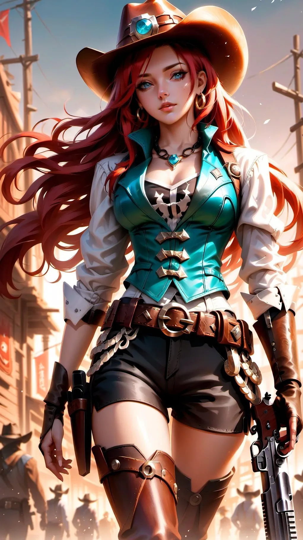 ai character: Sarah Fortune background