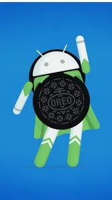 ai character: oreo bugdroid background