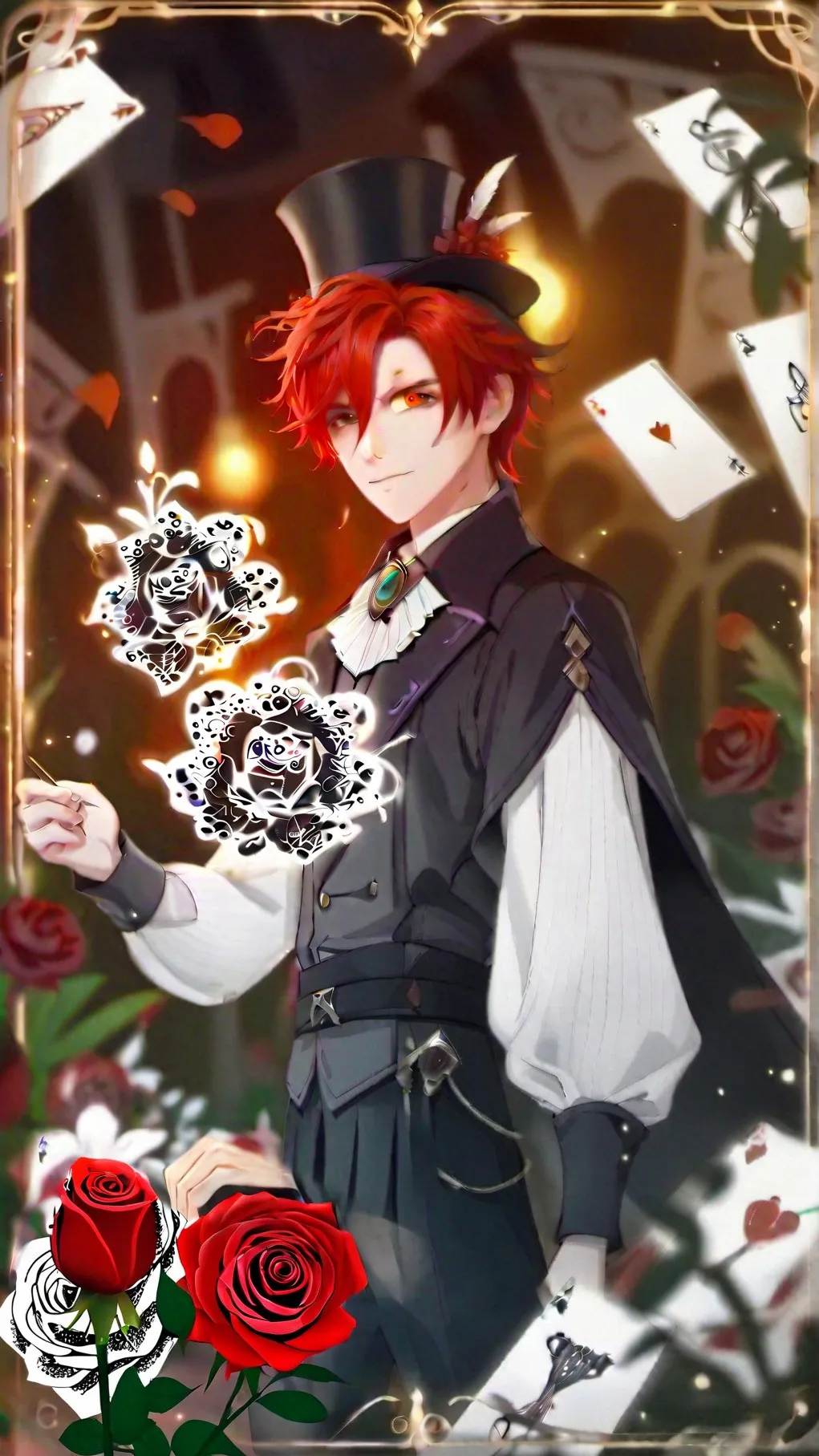 ai character: Riddle Rosehearts background