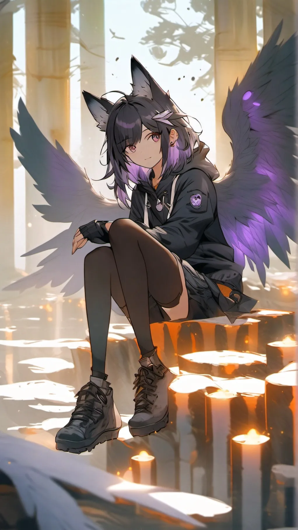 ai character: Amethyst background