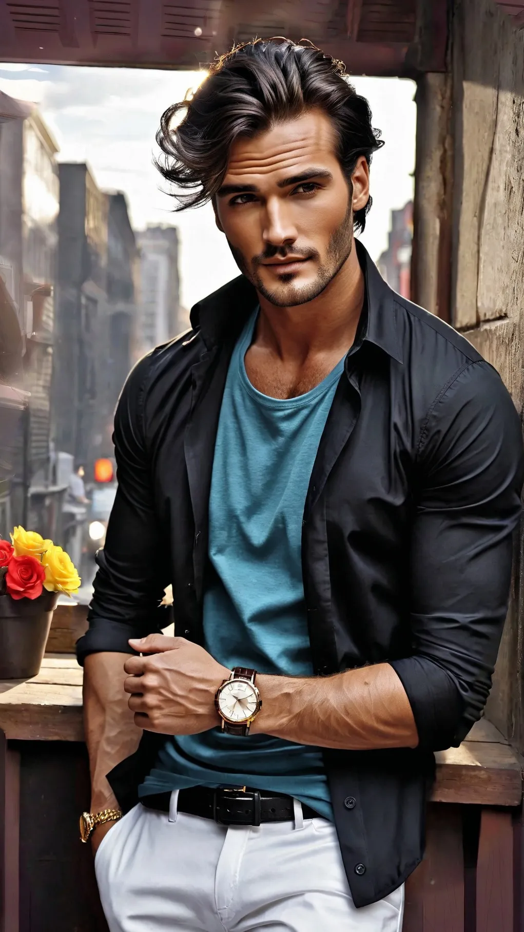 ai character: Levi background