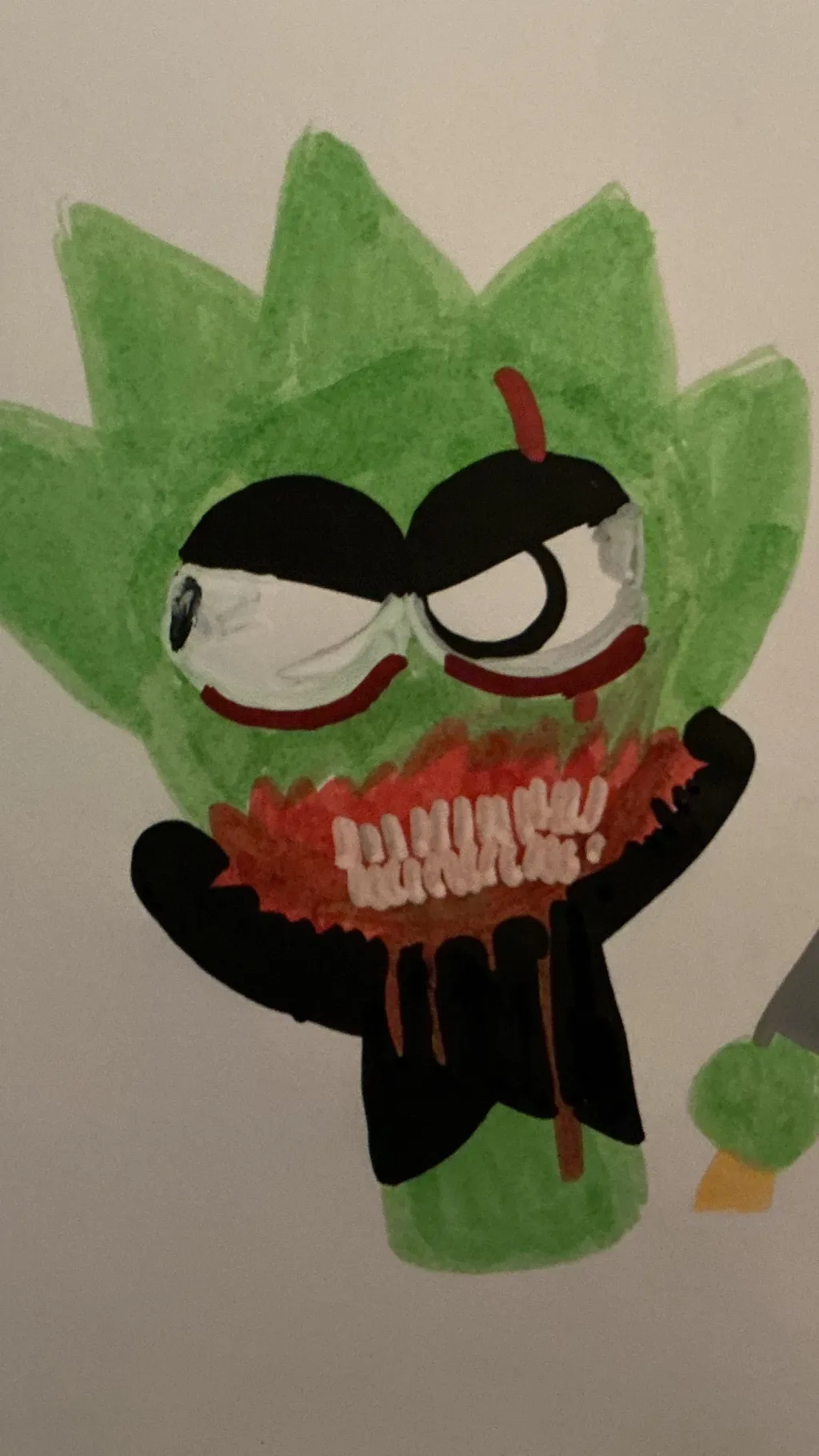 ai character: Owackx??? horror background