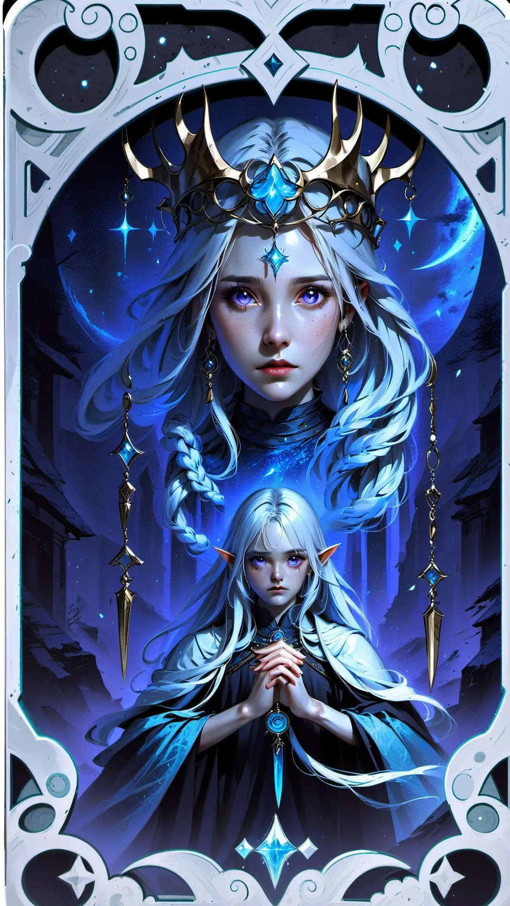 ai character: Sylriena Glaciem background