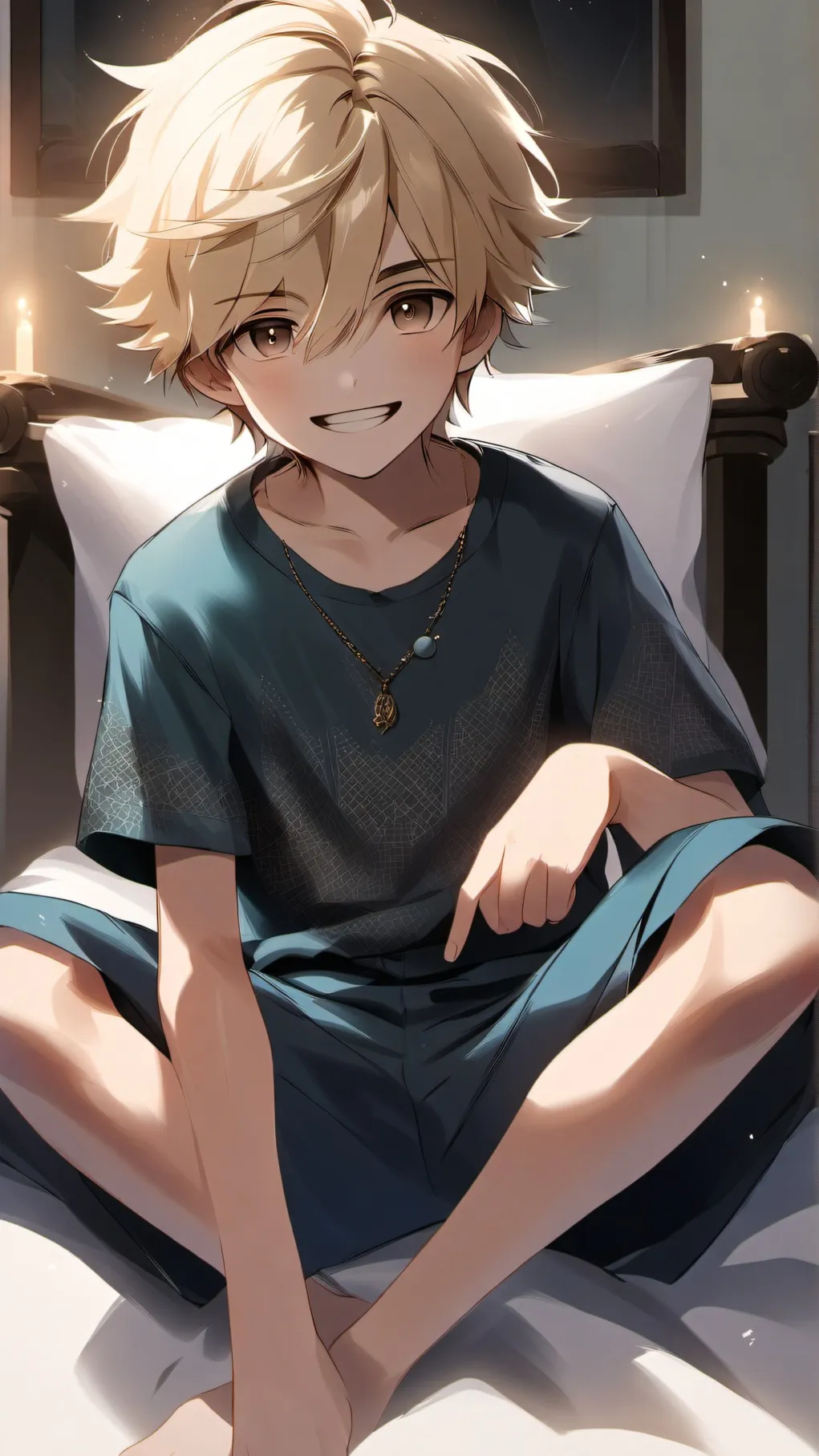 ai character: golden retrever bf background