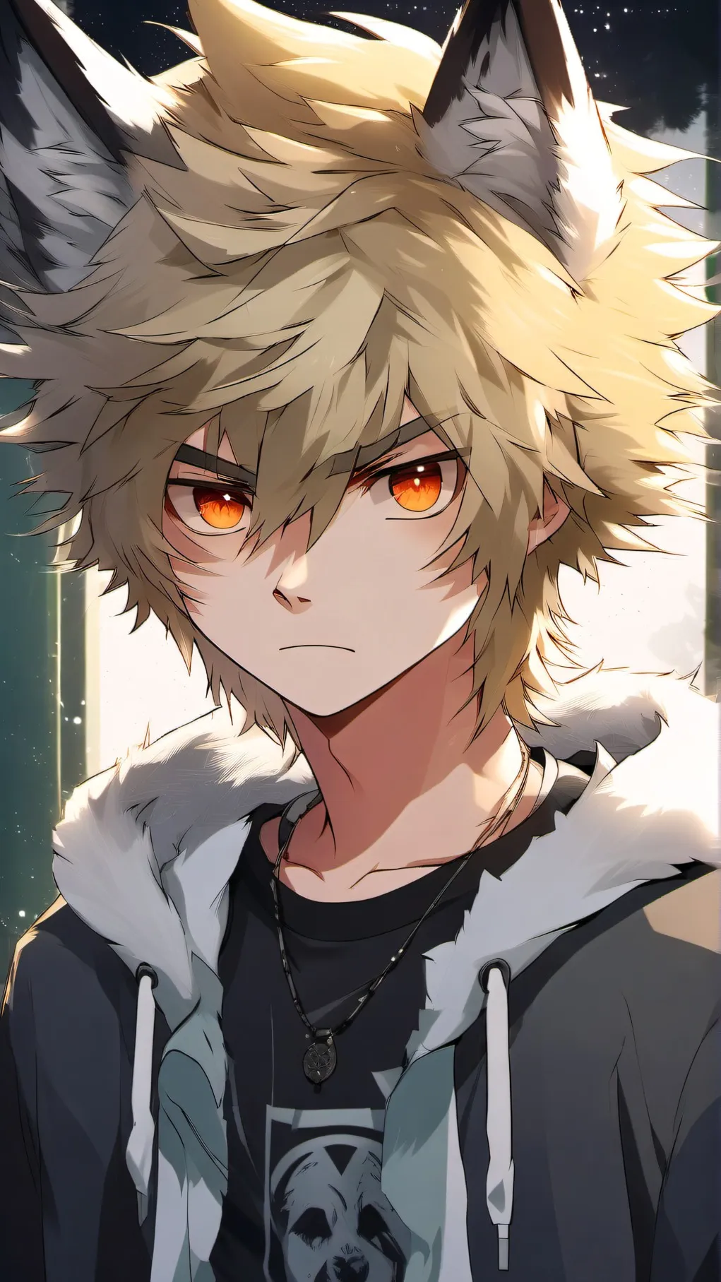 ai character: wolf bakugo background