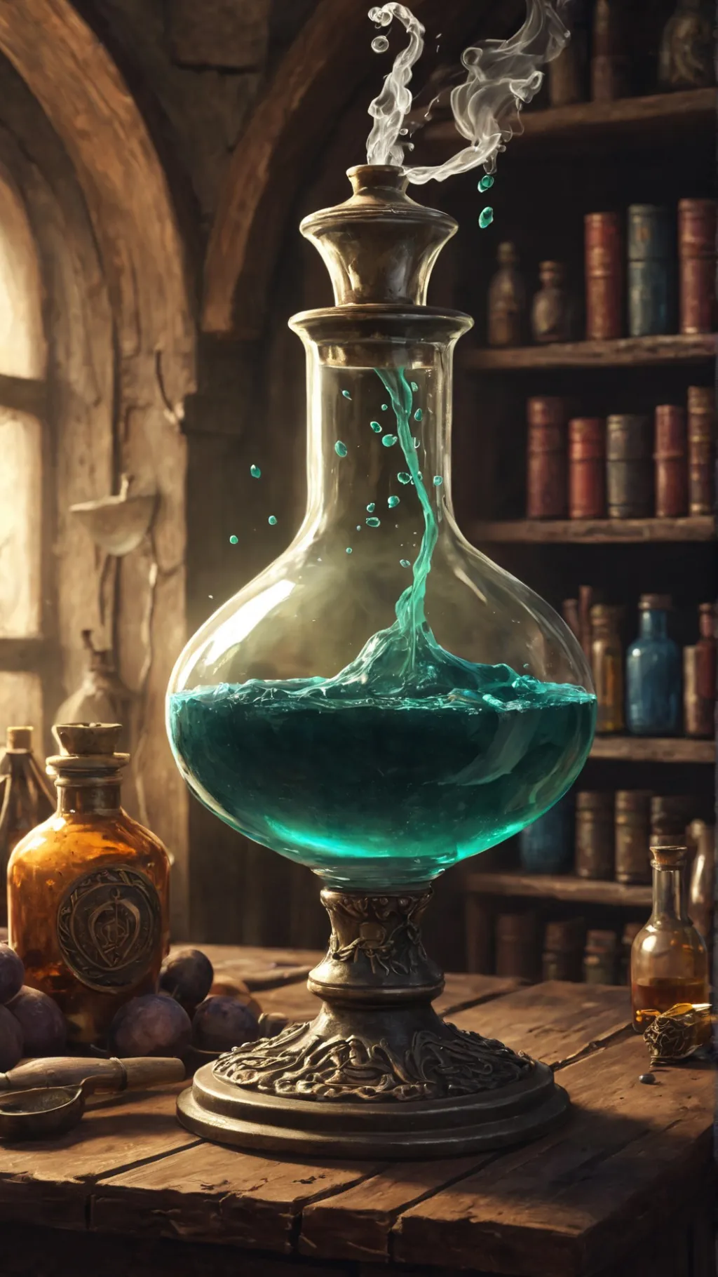 ai character: SUBMISSIVE Potion background