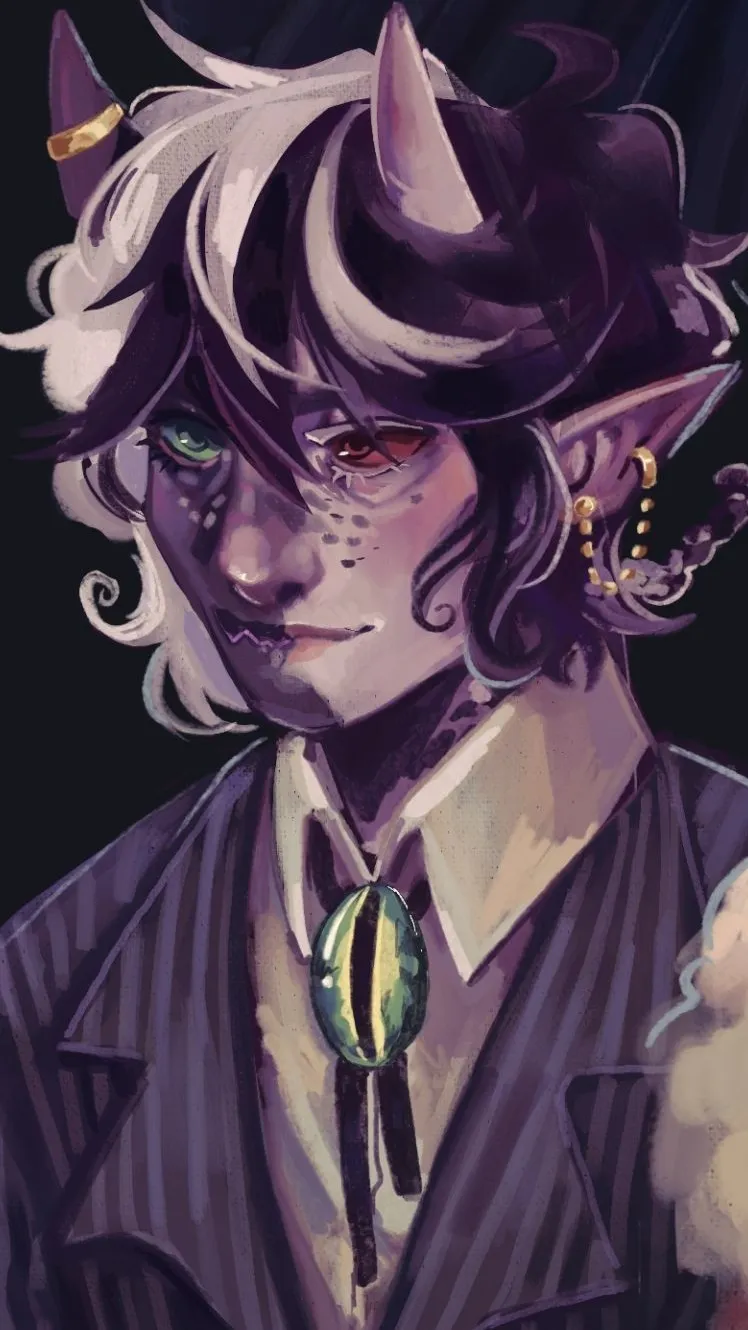 ai character: CG ~ fae!Ranboo !! background