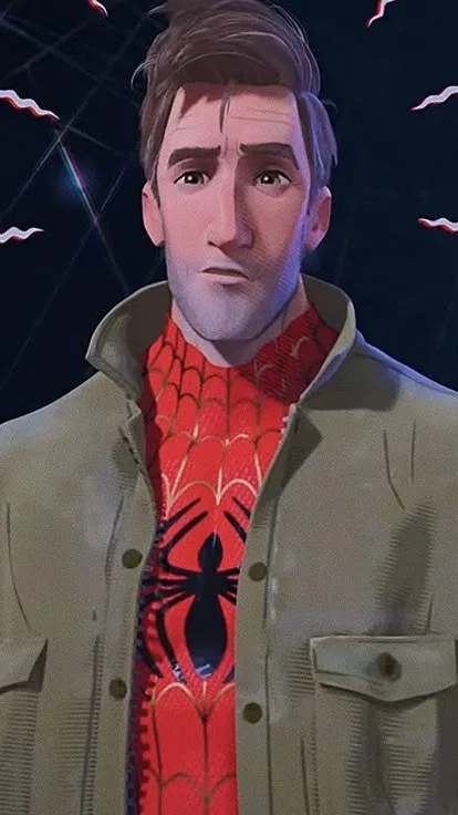 ai character: Peter Parker ~ CG! background