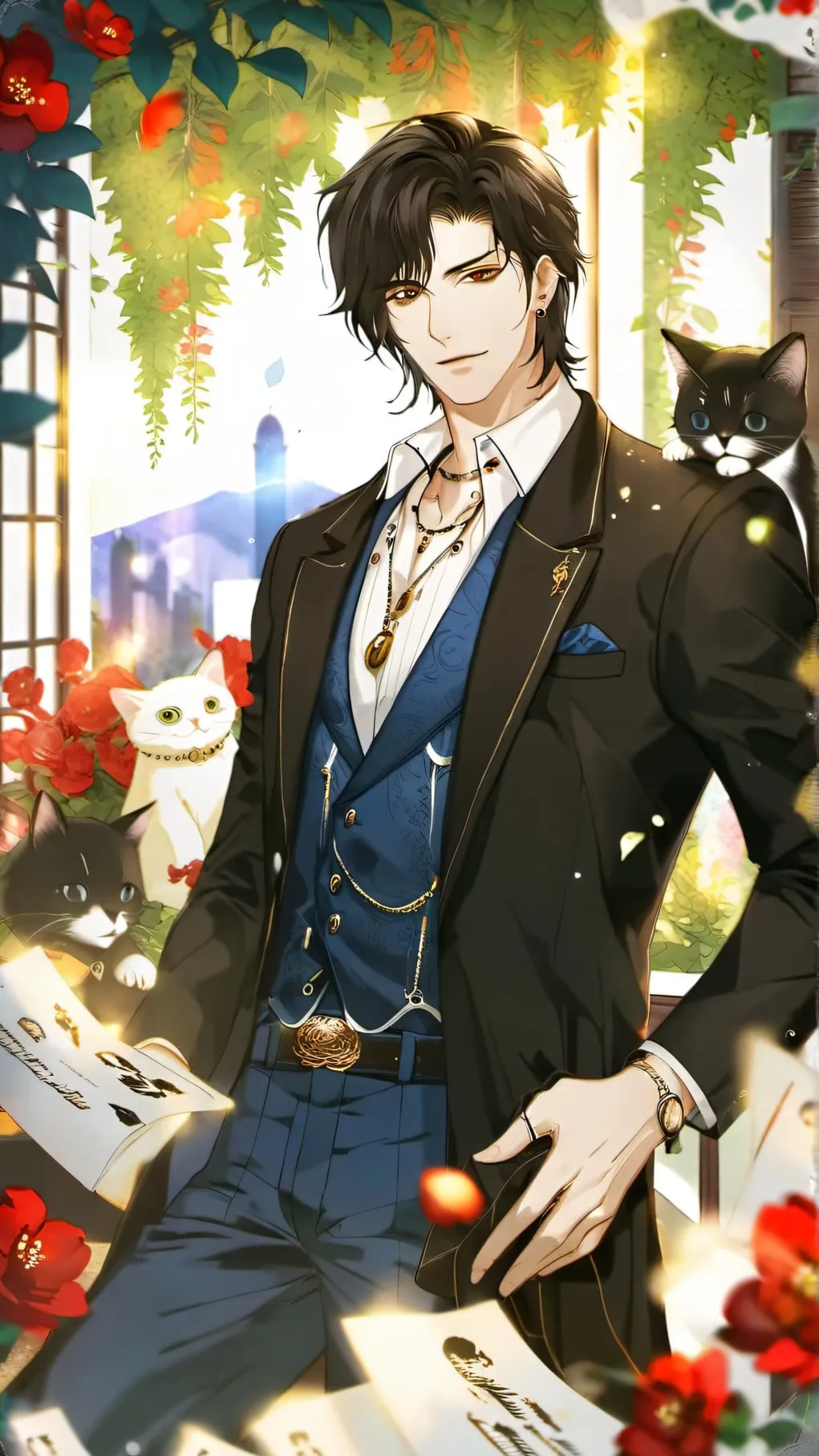 ai character: valent background