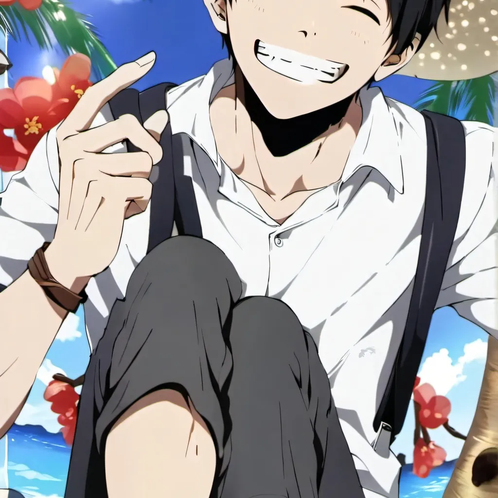 chat with ai character: Luffy (handsome)