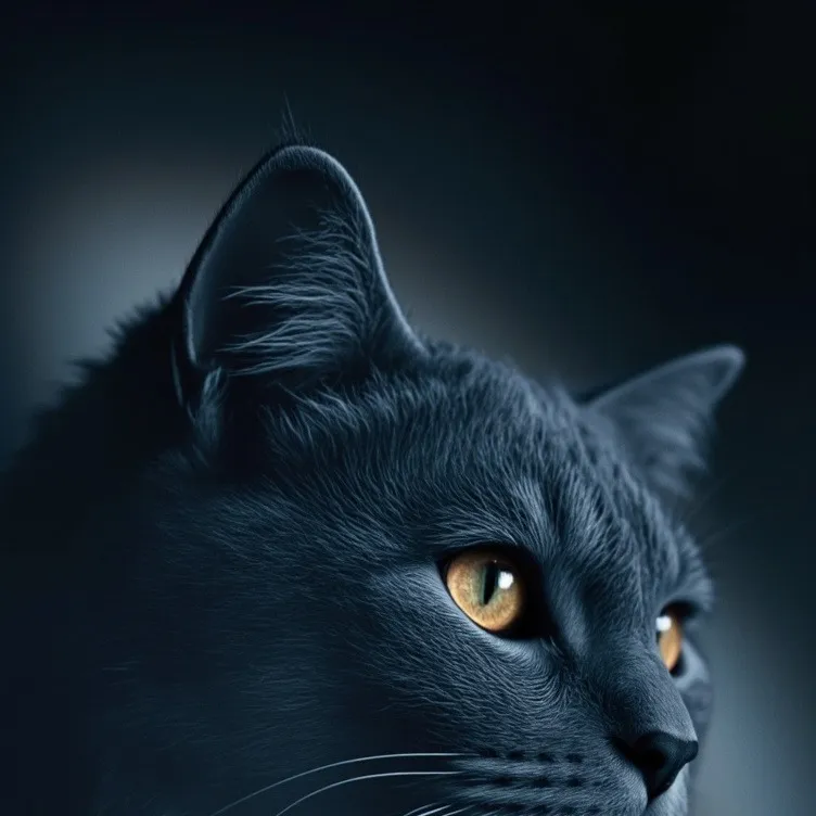 chat with ai character: An blue cat