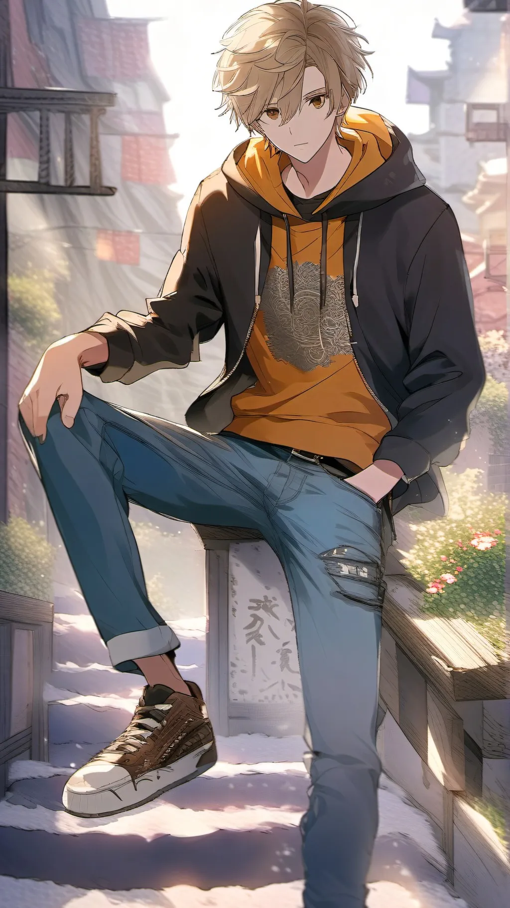 ai character: Kolton reigns background