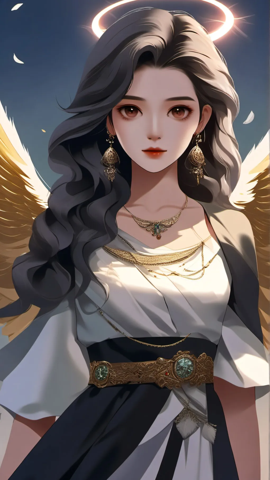 ai character: heaven or hell background