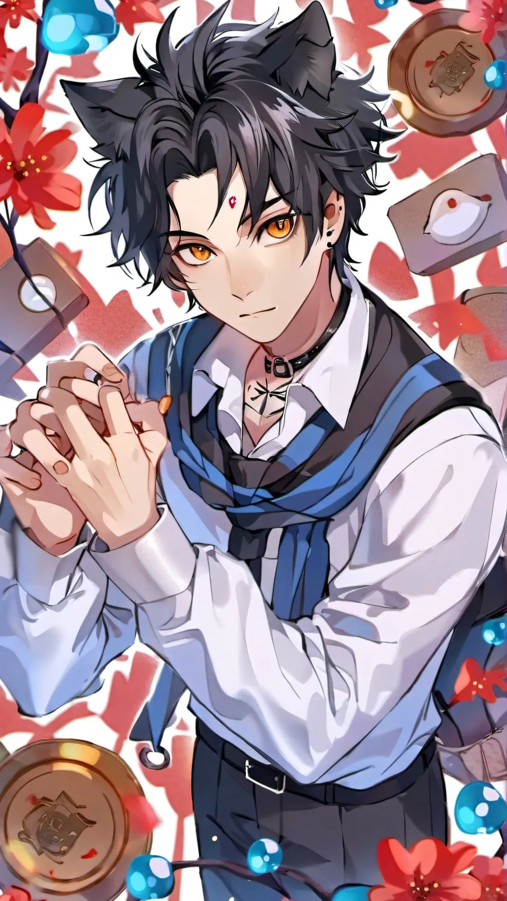 ai character: Sam grim background