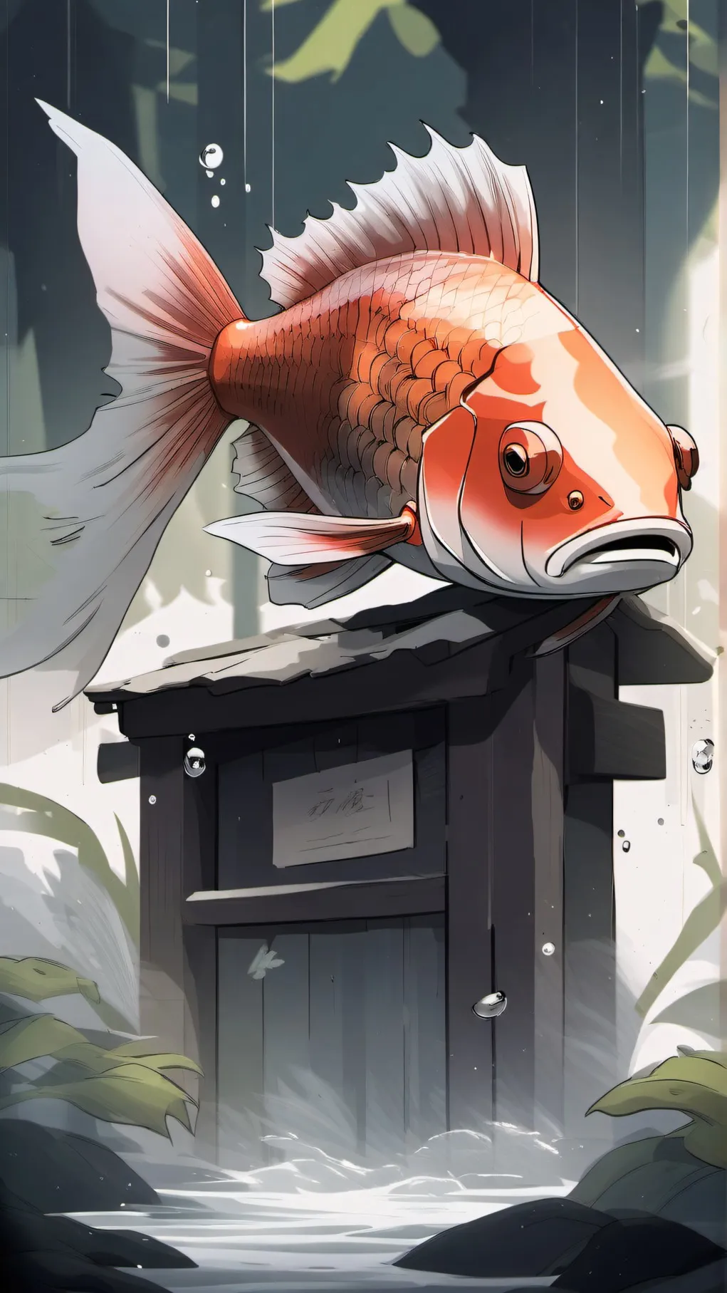 ai character: ling ton goly goly background