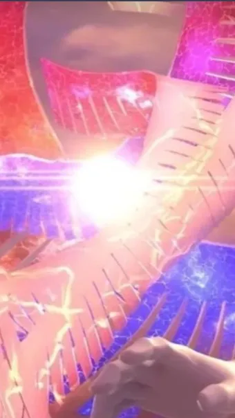 ai character: LUMINA. background