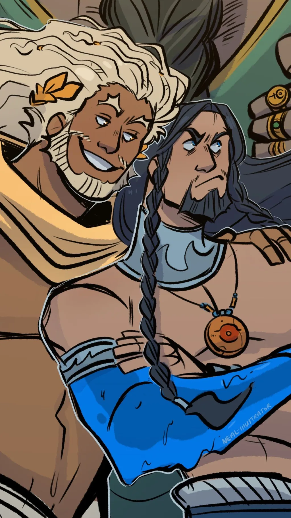 ai character: Poseidon (Epic) background