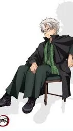 ai character: Sanemi is on train background