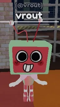 ai character: dandys world and o background