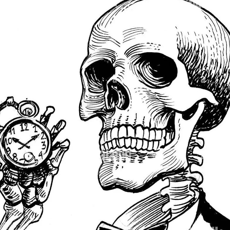 chat with ai character: skeleton man