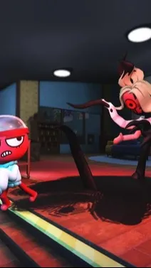 ai character: gardenview background